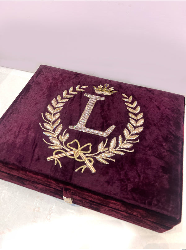 Initial monogrammed box